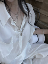 maria cross pearl necklace set