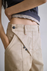 26SS★ WRAP CURVED COTTON TROUSER