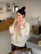 #ラップベーシックワッフルニットマフラー (6color)