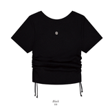 HEART STRING KNIT TOP_BLACK