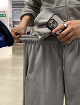 [Set-up]Find fleece sweat zip-up pants