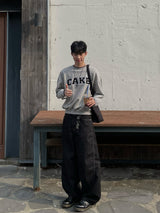 sweet cake color-block sweatshirt (3colors)