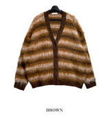 Bear brush mohair cardigan