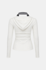 Mia Layered Halter Hood Tee