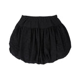 Flower-filled balloon skirt (BLACK)