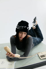 Luv Dept / ‘LUVER GIRL’ Fluffy Beanie-2 colours 
