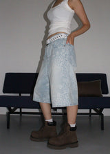 LIGHT LEOPARD HALF PANTS