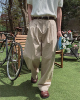 アセンワンタックワイドパンツ