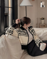 Nordic knit zip-up
