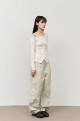 (W) Glee Button Top