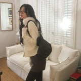 [Mini Pouch Set] Hitch Leopard Cotton Cross Shoulder Bag