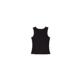 スリーブレスコットンTシャツ ブラック