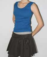 WRAP TIE MINI SKIRT