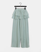 Sillo Check Tiered Layered Skirt Pants