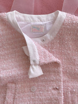 [by LILLOVE] cherry blossom tweed jacket