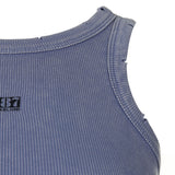8287 Logo Vintage Sleeveless Tee (Dusty Blue)