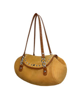 Naomi Medium Evening Shoulder Bag - Studded Suede