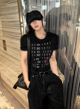 Cropped Muscle-Fit Archive T-Shirt