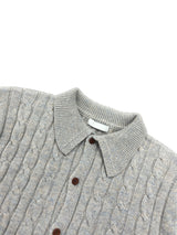 LMN Lunnel Spring Cable Collar Knit Cardigan (4 colors)