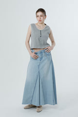 FULL DENIM LONG SKIRT_LIGHT BLUE