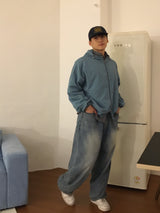 オーバーユニセックスデニムパンツ(1color)