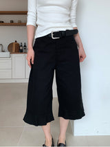 FRILL CAPRI PANTS (3C)