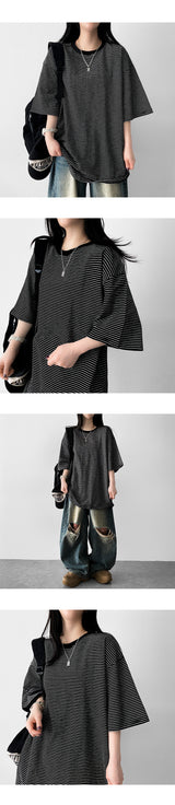 Boxy fit Coloring Thinline Short-sleeved T-shirt