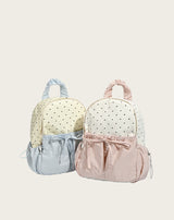 Ribbon Polka Dot Canvas Backpack – Cute College & Commuter Bag