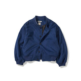 Wool blouson jacket / Deep blue