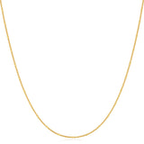 Gold Sphere Chain 925 Silver + 14k gold plating Necklace N061-02G