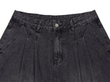 Ease Wide Two-Tuck Denim Pants