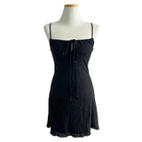Lumi square Lace String Mini  Dress