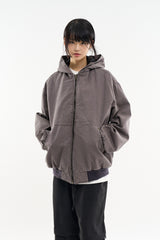 Bluff incision bio hooded zip-up jumper