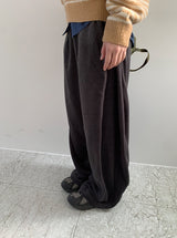 ティッツフリーススリットバンディングワイドパンツ