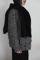 Muffler attached) ツイルハーフコート
