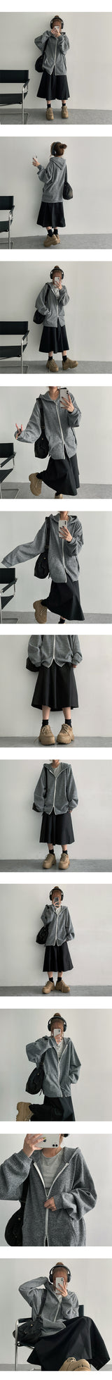 Chaho Banded Waist Long skirt