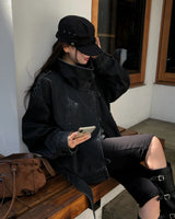 [ORIGINAL] Norden High-Neck Cotton Short Jacket