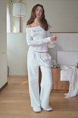 Be Clear Long Sleeve Top, White