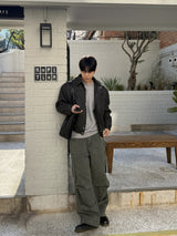 Pigment back banding work pants