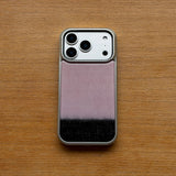 TWO - TONE MOHAIR EPOXY CASE - PINK