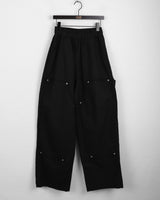 Penf カーペンターダメージワイドコットンパンツ