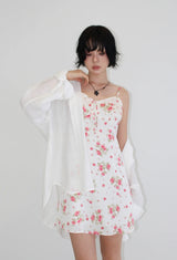LINEN OVER SLUB SHIRT