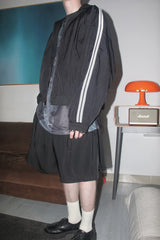 FAITH FADE Noir - Stripes Reversible Work Jacket