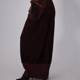 SHEISSHE/STRUCTURED SPLIT LONG SKIRT