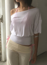 OFF SOULDER HALF TEE