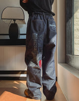 Qoo Back Painting Denim Pants
