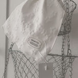 White flower kitchen cloth