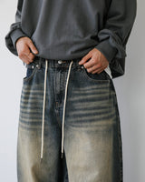 CROSS DEEP DENIM PANTS YB