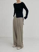 Ray Buckle Wrap Knit