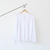 SIO ワッフルヘンリーネックロングスリーブTシャツ